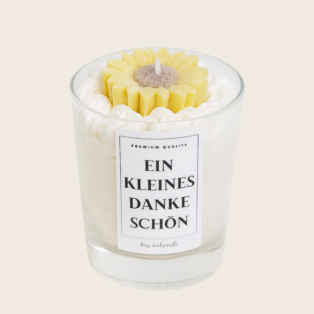Sojawachskerze| Ein kleines Dankeschön  🌻 | 100% handgemacht