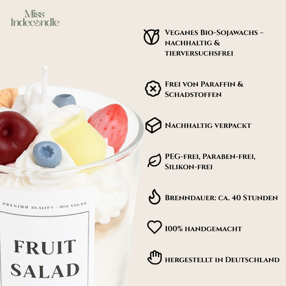 Sojawachskerze| Fruit Salad  🍋🍒🫐 🍓| | 100% handgemacht