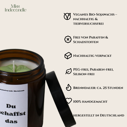 Statementkerze | Du schaffst das 🍀